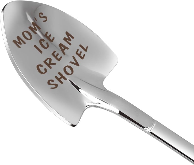 stormroo Gifts for Mom mother's day gifts Ice Cream Spoon Scoop for Ice Cream Lovers, Gifts for Women Funny Engraved Stainless Steel Spoon Shovel, Birthday, Mothers Day Gifts for Her - Image 1